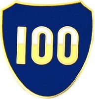 100th Infantry Division Pin