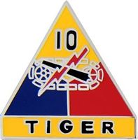 10th Armored Division Pin