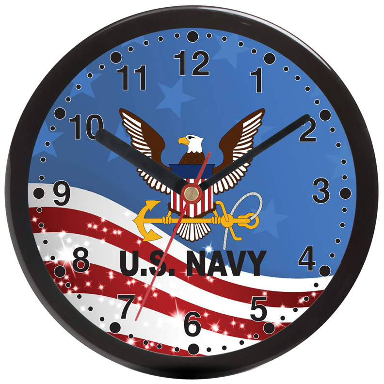 12" Patriot US Navy Wall Clock