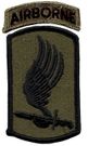 173rd Airborne Brigade Subdued Shoulder Patch 