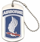 173rd Airborne Brigade Dog Tag Pin