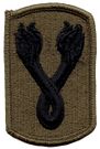 196th Infantry Brigade Subdued Regulation Military Patch