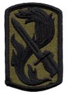 198th Infantry Brigade Subdued Regulation Military patch