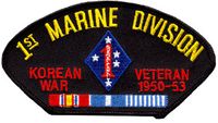 1st Marine Division Korean War Veteran Patch 