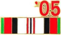 2005 Afghanistan War Campaign Ribbon Pin