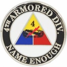 4th Armored Division Pin 4th Armored Division Pin