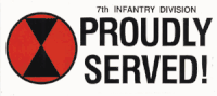 7th Infantry Division Bumper Sticker