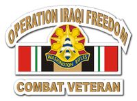 81st Infantry Brigade Iraqi Freedom Combat Veteran Decal