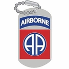 82nd Airborne Division Dog Tag Pin 82nd Airborne Division Dog Tag Pin