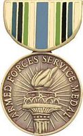 Armed Forces Service Medal Hat Pin