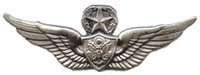 Army Master Aircrewman Badge Silver Oxide Finish