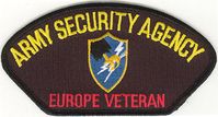 Army Security Agency Europe Veteran Patch 