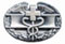 Combat Medic Miniature Badge Silver-Oxide Finish Combat Medic Miniature Badge Silver-Oxide Finish