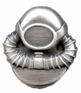 Diver Badges Silver Oxide Finish
