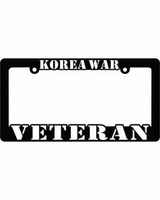 Korean War Veteran License Plate Frame