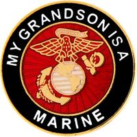 My Grandson is a Marine Pin