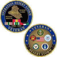 Desert Storm Veteran Challenge Coin 