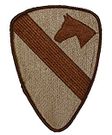 Official 1st Cavalry Division Patch Desert Subdued 5.5" 