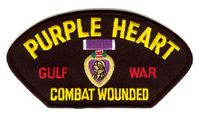 Purple Heart Gulf War Combat Wounded Patch