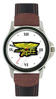 Seal Trident Watch With Leather Band