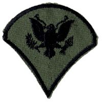 SP/4 E-4 Subdued Embriodered Chevron (Pair)