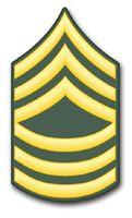 U.S. Army E-8 Master Sergeant Decal 