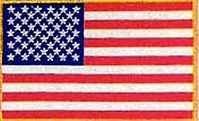 U.S Flag 10" Embroidered Back Patch 