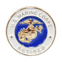 U.S. Marine Corps Retired Lapel Pin
