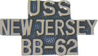 USS New Jersey BB-62 Pin