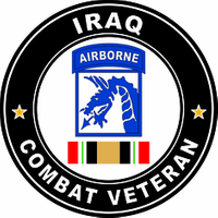 XVIII Airborne Corps Iraqi Freedom Combat Veteran Decal