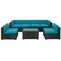 Modway Aero 7 Piece Outdoor Patio Sectional Set