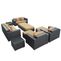 Modway Eclipse 9 Piece Outdoor Patio Sofa Set