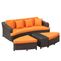 Modway Monterey 4 Piece Outdoor Patio Sofa Set