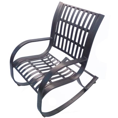 Oakland Living Noble Outdoor Rocking Chair in Hammer Tone Brown