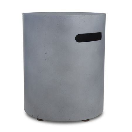 Real Flame Mezzo Round Tank Cover in Flint Gray