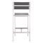 Zuo Megapolis Bar Armless Chair Brushed Aluminum - Set Of 2