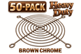 50-Pack Heavy Duty 12 Gauge Wire Fan Grill for 120MM Fan (BRONZE CHROME)