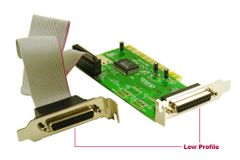 Dual Parallel Port Low Profile Controller Card - Click to enlarge