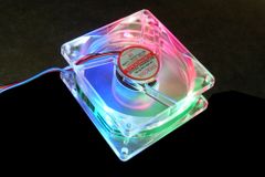 80mm Led Fan Frame EverCool 80x80x25mm Multi-Color LED Fan - 80mm Fan