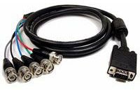 HD15M/5BNC, VGA Male to 5 x BNC 6Ft, Black - Video / Monitor Cables ...