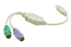 PS/2 Keyboard & Mouse to USB Port Converter - Click to enlarge