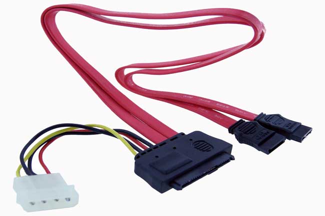 SAS to SATA Drive Connector Dual Data Lanes Cable