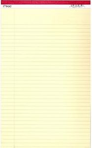 12pk  Mead 50SHT 8.5x14 Yellow Legal Pad