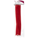 25 Pk Red Chenille Stem Pipe Cleaners