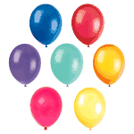 Asst Balloons 10CT 12in