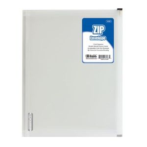 Bazic Poly Zip Envelope 9x13x1 Clear