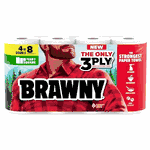 Brawny 4PK 3Ply Double Roll Paper Towels