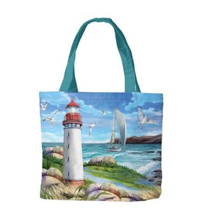 Briarwood Lane Coastal Lighthouse Canvas Tote Bag