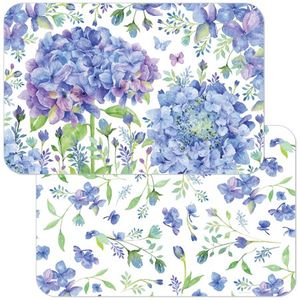 Counter Art Reversible Plastic Placemat Beautiful Hydrangea