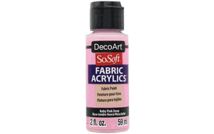 DecoArt So Soft Fabric Acrylics Paint Baby Pink Deep